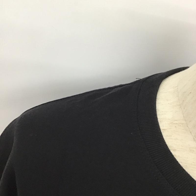 ワールドワイドフェイマス WORLD WIDE FAMOUS Tシャツ 半袖 クルーネック バックプリント ロゴ、文字 黒 / ブラック /  メンズ USED 古着 中古 10111883