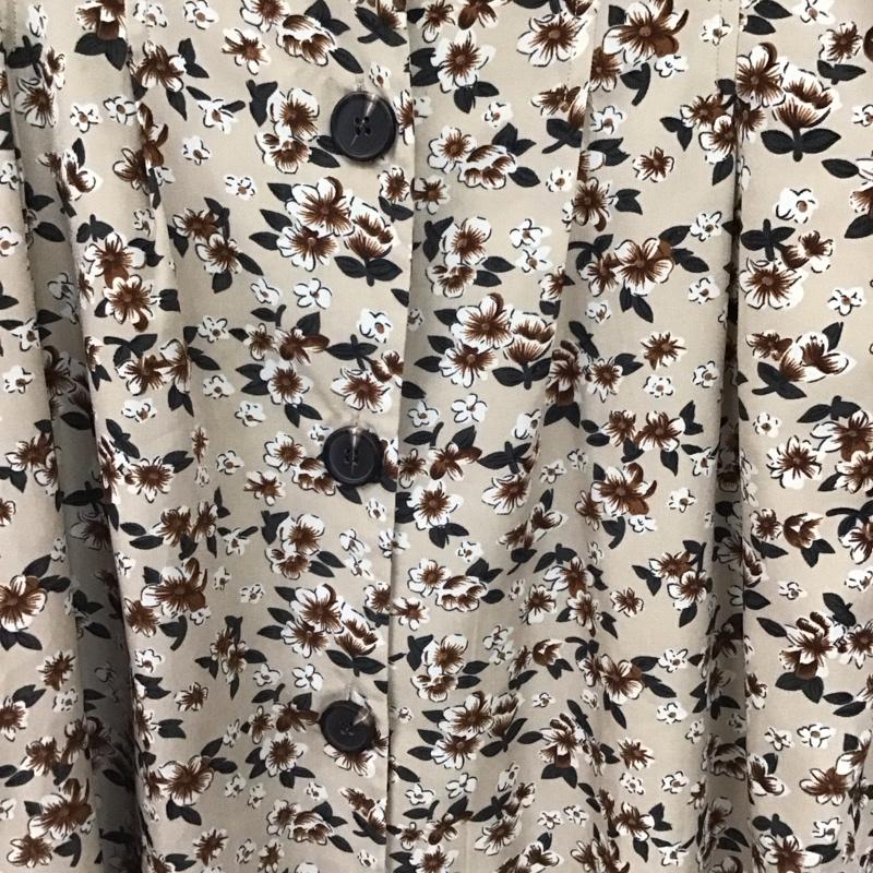 アルシーヴ archives ワンピース ロングスカート 長袖ロングワンピース ノーカラーシャツワンピース フレアスカート M プリント マルチカラー / マルチカラー /  レディース USED 古着 中古 10147885