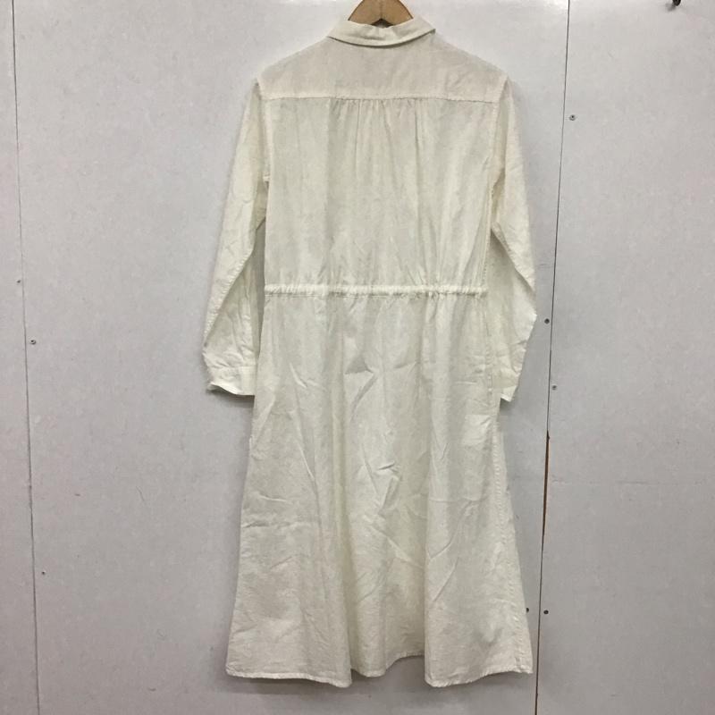 サマンサモスモス Samansa Mos2 ワンピース ロングスカート 1102291 シャツワンピース 長袖 ドロスト FREE 無地 白 / ホワイト /  レディース USED 古着 中古 10146509