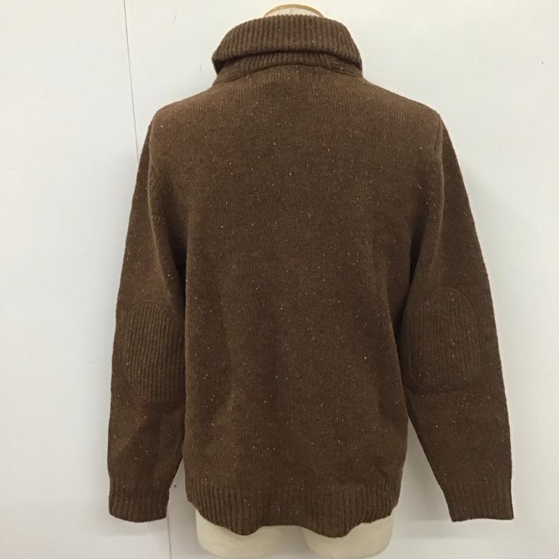エルエルビーン L.L.Bean ニット、セーター 長袖 S 無地 茶 / ブラウン /  メンズ USED 古着 中古 10111707