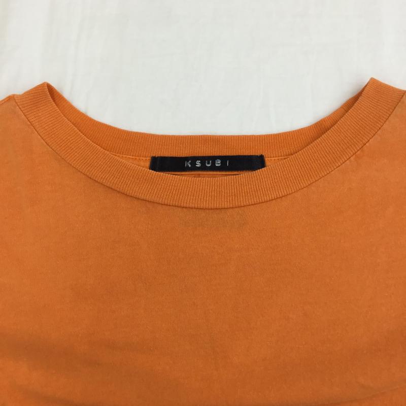 スビ KSUBI カットソー 長袖 S ロゴ、文字 橙 / オレンジ /  メンズ USED 古着 中古 10133854