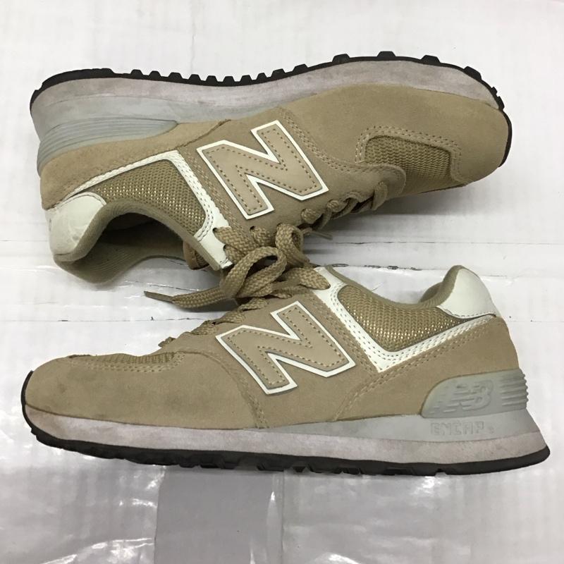 ニューバランス New Balance スニーカー スニーカー ML574ERJ 23cm 23.0cm ロゴ、文字 ベージュ / ベージュ /  レディース USED 古着 中古 10118200