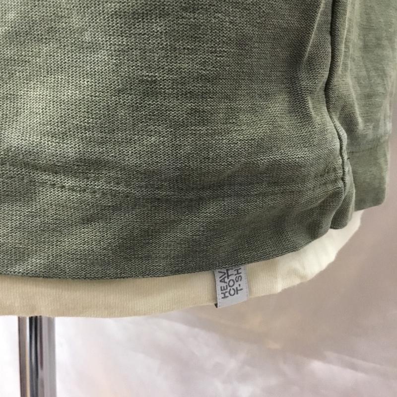 ザラ ZARA Tシャツ 半袖 1165 300 505 クルーネック HEAVY COTTON XL 無地 カーキ / カーキ / X アイボリー / アイボリー /  メンズ USED 古着 中古 10117179