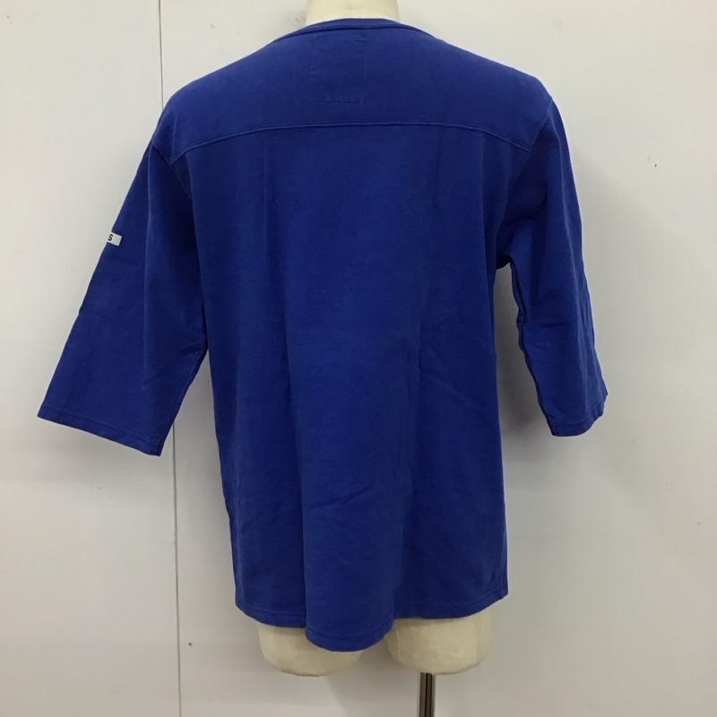 アーサスベイプ URSUS BAPE Tシャツ 半袖 半袖カットソー プリントTシャツ クルーネックカットソー L ロゴ、文字 青 / ブルー /  メンズ USED 古着 中古 10123774