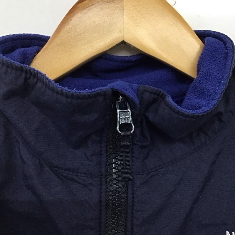 ザノースフェイス THE NORTH FACE ジャケット、上着 ジャケット、ブレザー naj71883 フリースジャケット ジップアップジャケット 140cm ロゴ、文字 青 / ブルー /  ボーイズ USED 古着 中古 10145501