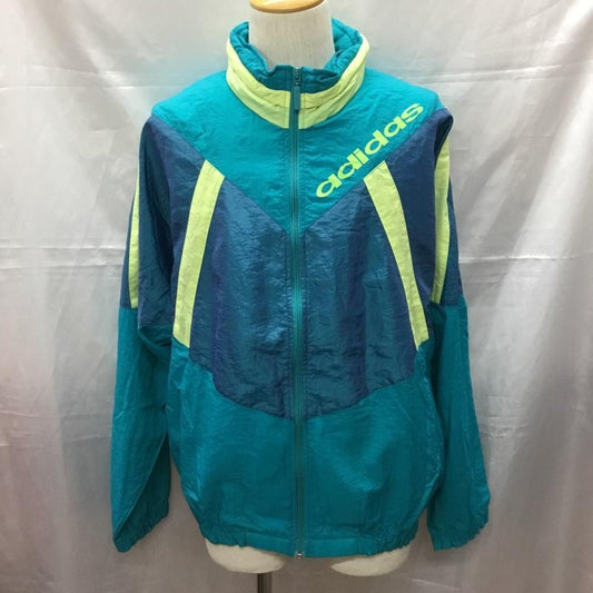アディダス adidas ジャケット、上着 ジャンパー、ブルゾン ジップアップジャケット ジャンパー アウター ナイロンジャケット スポーツウェア L ロゴ、文字 マルチカラー / マルチカラー /  メンズ USED 古着 中古 10111616