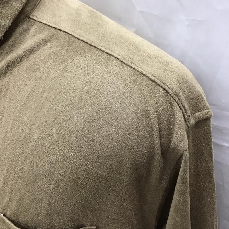 アデイインザライフ ユナイテッドアローズ A day in the life UNITED ARROWS シャツ、ブラウス 長袖 長袖シャツ カラーシャツ ポケットシャツ 長袖カットソー L 無地 茶 / ブラウン /  メンズ USED 古着 中古 10114395