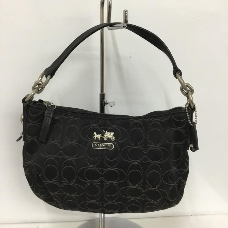 コーチ COACH ハンドバッグ ハンドバッグ 44326 ミニバッグ 総柄 黒 / ブラック /  レディース USED 古着 中古 10148465