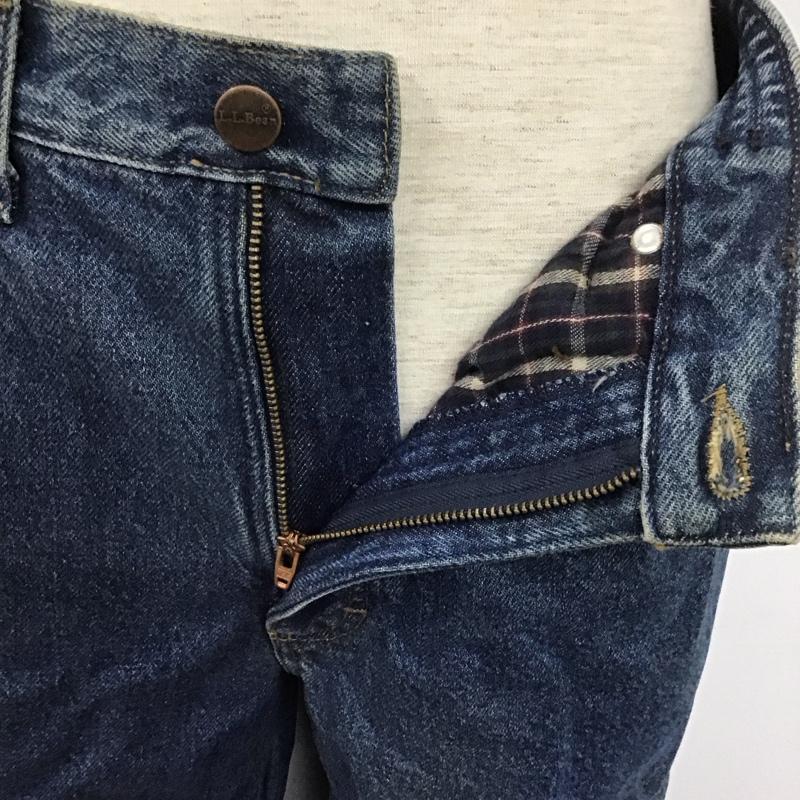 エルエルビーン L.L.Bean パンツ デニム、ジーンズ デニムパンツ ストレートパンツ カジュアルパンツ 30インチ 無地 インディゴ / インディゴ /  メンズ USED 古着 中古 10111101