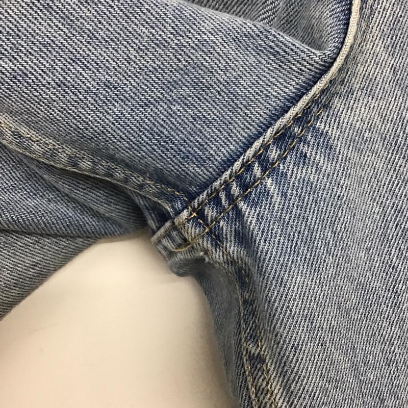 ザラ ZARA パンツ デニム、ジーンズ デニムパンツ ワイドパンツ カジュアルパンツ 40 ダメージ加工 インディゴ / インディゴ /  メンズ USED 古着 中古 10144502