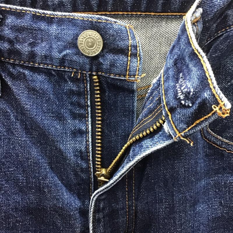 リーバイストラウスアンドコー Levi Strauss & co. パンツ デニム、ジーンズ デニムパンツ ストレートパンツ ワイドパンツ カジュアルパンツ 32インチ 無地 インディゴ / インディゴ /  メンズ USED 古着 中古 10113576