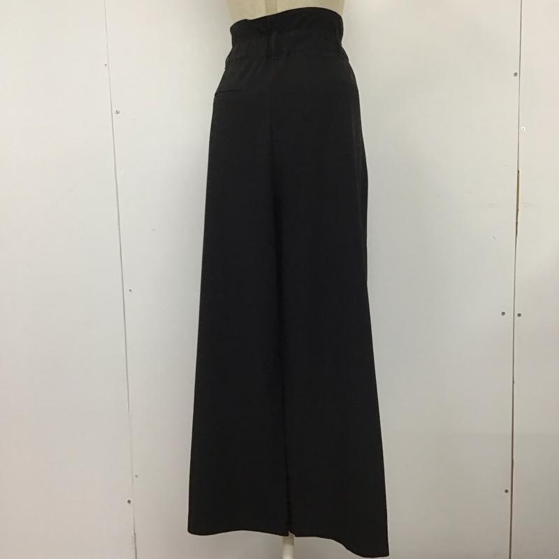 ザラ ZARA ボトムス ボトムス 8391 034 800 ワイドパンツ L 無地 黒 / ブラック /  レディース USED 古着 中古 10109734