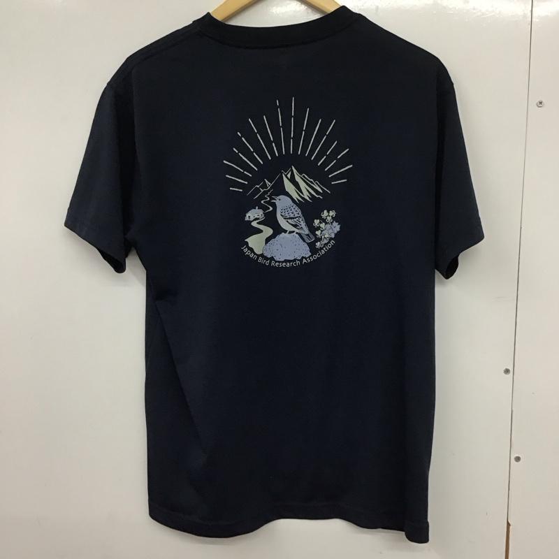 モンベル mont-bell Tシャツ 半袖 1114765 WICT高山のイワヒバリ 半袖カットソー プリントTシャツ M プリント 紺 / ネイビー /  メンズ USED 古着 中古 10133513