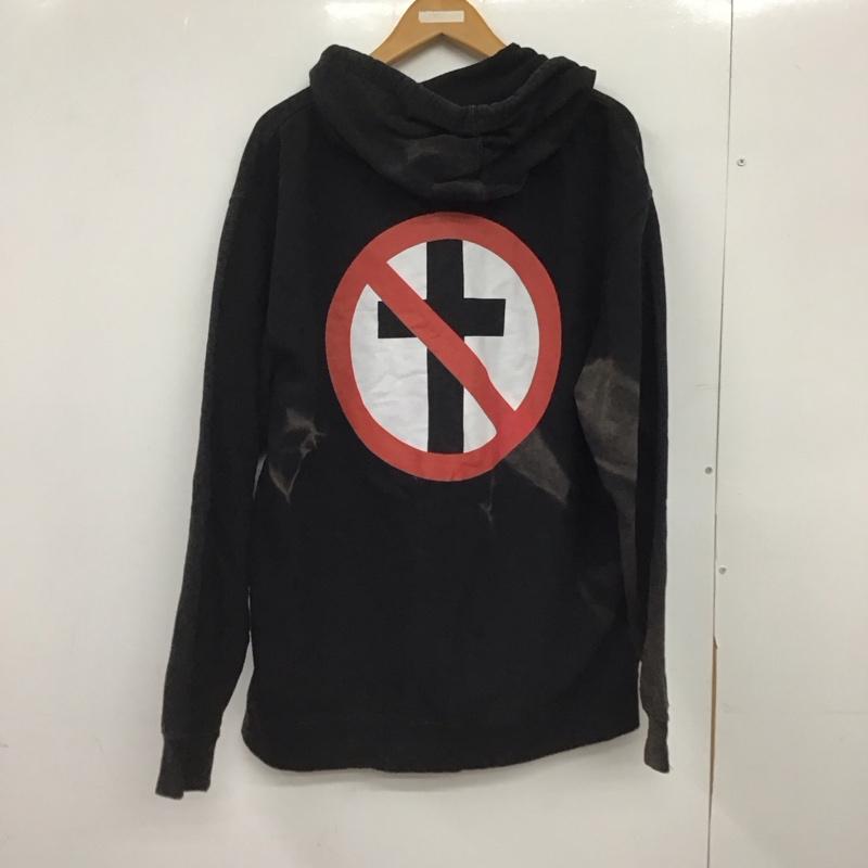 インディペンデント INDEPENDENT パーカー 長袖 ジップアップパーカー 長袖パーカー カジュアルジャケット バンド bad religion ロゴ、文字 黒 / ブラック /  メンズ USED 古着 中古 10147292