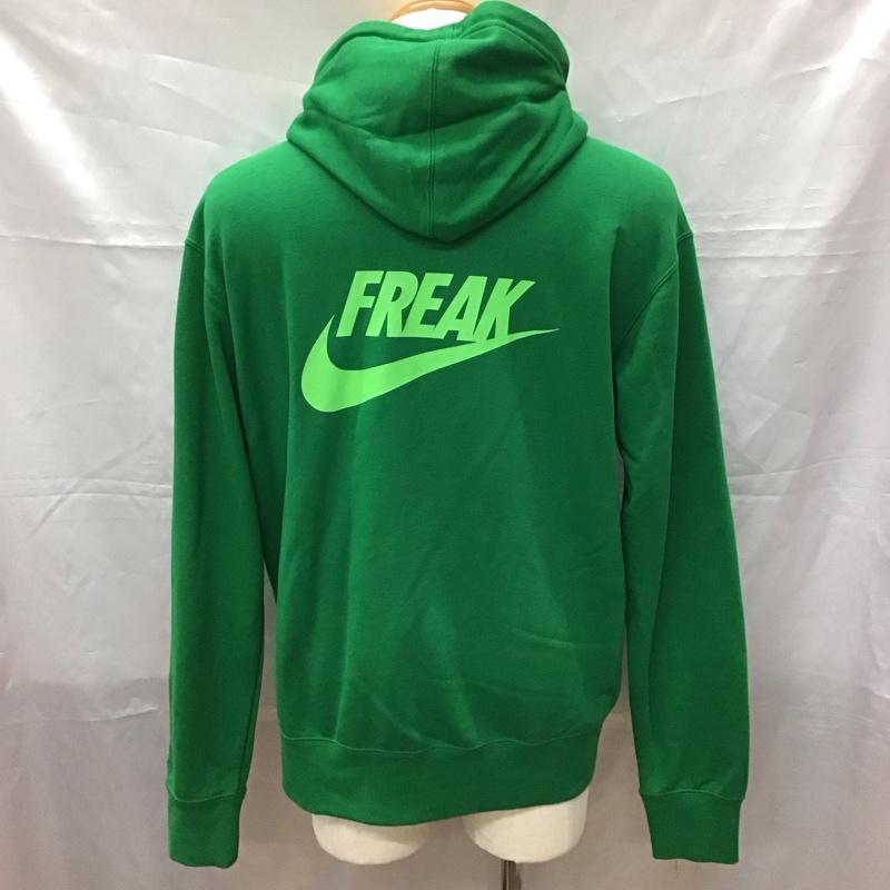 ナイキ NIKE パーカー 長袖 cz0440-302 長袖パーカー フード付きパーカー プリントスウェット トレーナー L ロゴ、文字 緑 / グリーン /  メンズ USED 古着 中古 10114372