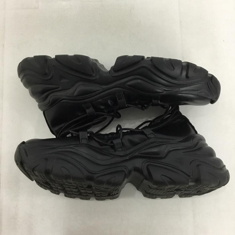 ジーナシス JEANASIS スニーカー スニーカー レースアップバレエスニーカー M 無地 黒 / ブラック /  レディース USED 古着 中古 10145605