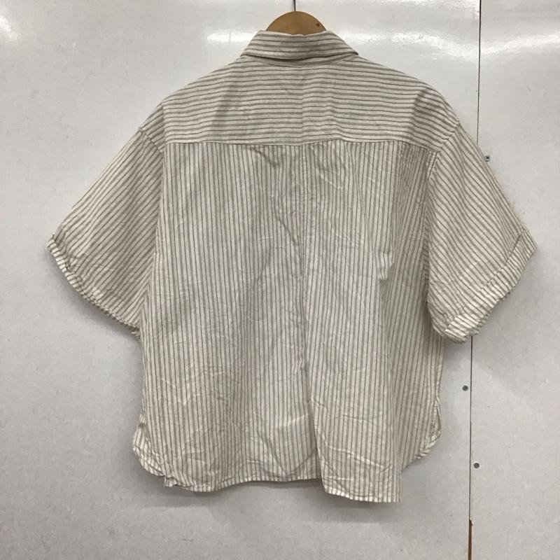 ザラ ZARA シャツ、ブラウス 半袖 M ストライプ マルチカラー / マルチカラー /  レディース USED 古着 中古 10143991