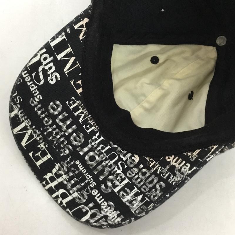 シュプリーム Supreme 帽子 キャップ 20FW Logo Pattern 6Panel cap 総柄 ロゴ、文字 黒 / ブラック /  メンズ USED 古着 中古 10144844