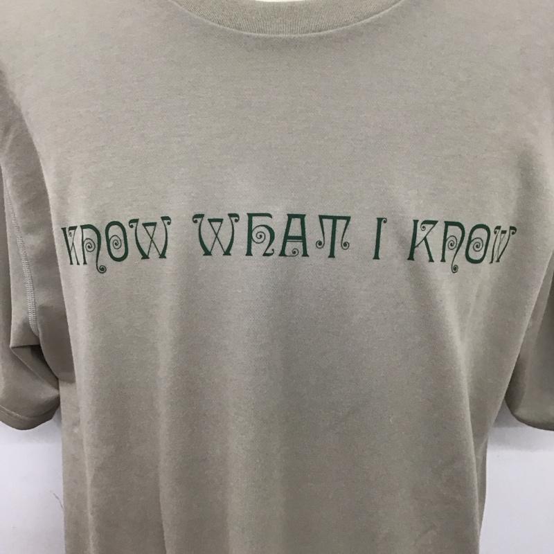 サウスツーウェストエイト South2 West8 Tシャツ 半袖 半袖カットソー プリントTシャツ クルーネックカットソー XL ロゴ、文字 ベージュ / ベージュ /  メンズ USED 古着 中古 10125780