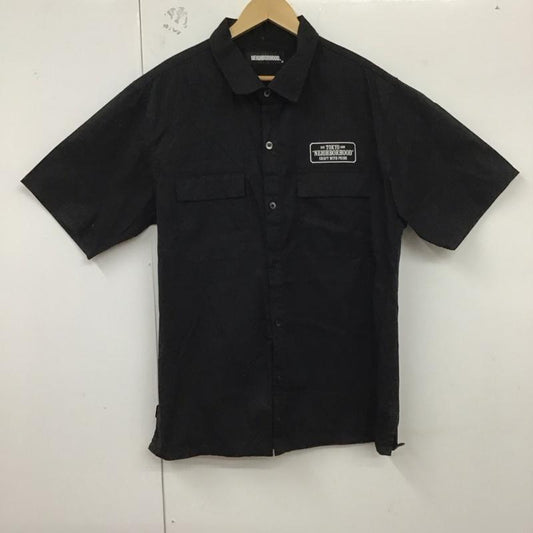 ネイバーフッド NEIGHBORHOOD シャツ、ブラウス 半袖 211tsnh-shm02 21SS CLASSICWORKC-SHIRT 半袖シャツ L ロゴ、文字 黒 / ブラック /  メンズ USED 古着 中古 10128640