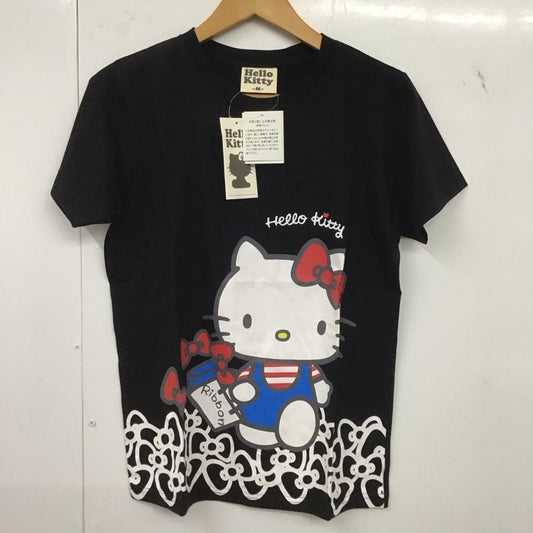 古着 USED Tシャツ 半袖 ハローキティ M プリント X ロゴ、文字 X キャラクター 黒 / ブラック /  レディース USED 古着 中古 10147688