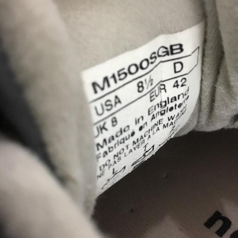 ニューバランス New Balance スニーカー スニーカー M1500SGB MADE IN ENGLAND UK8 箱有 US：8.5 ロゴ、文字 灰 / グレー /  メンズ USED 古着 中古 10133916