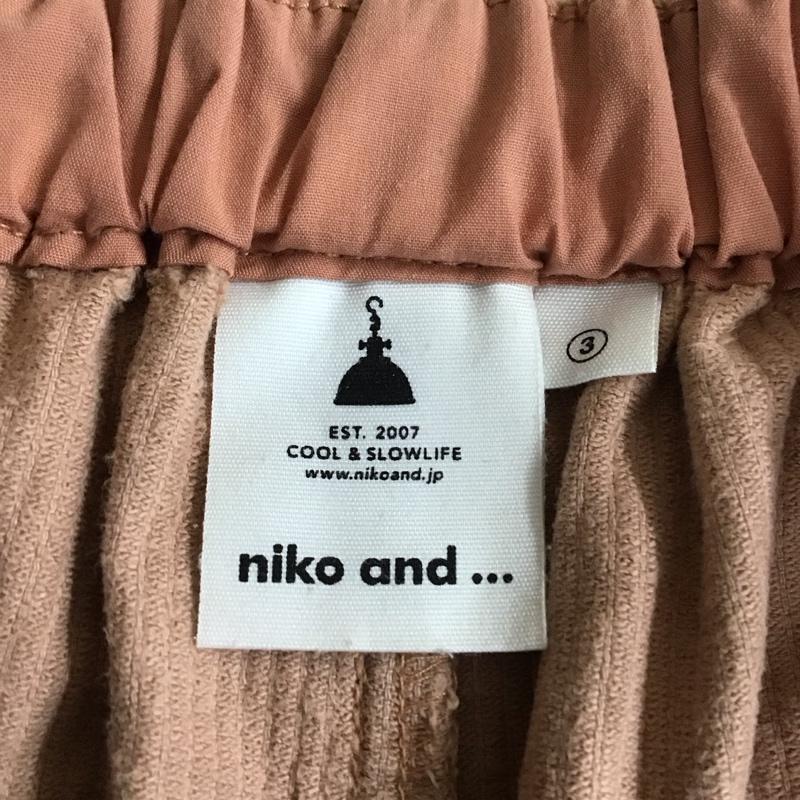ニコアンド niko and... ボトムス ボトムス ST95CL07SW コーデュロイパンツ クライミングパンツ ワイドパンツ 3 無地 橙 / オレンジ /  レディース USED 古着 中古 10118021