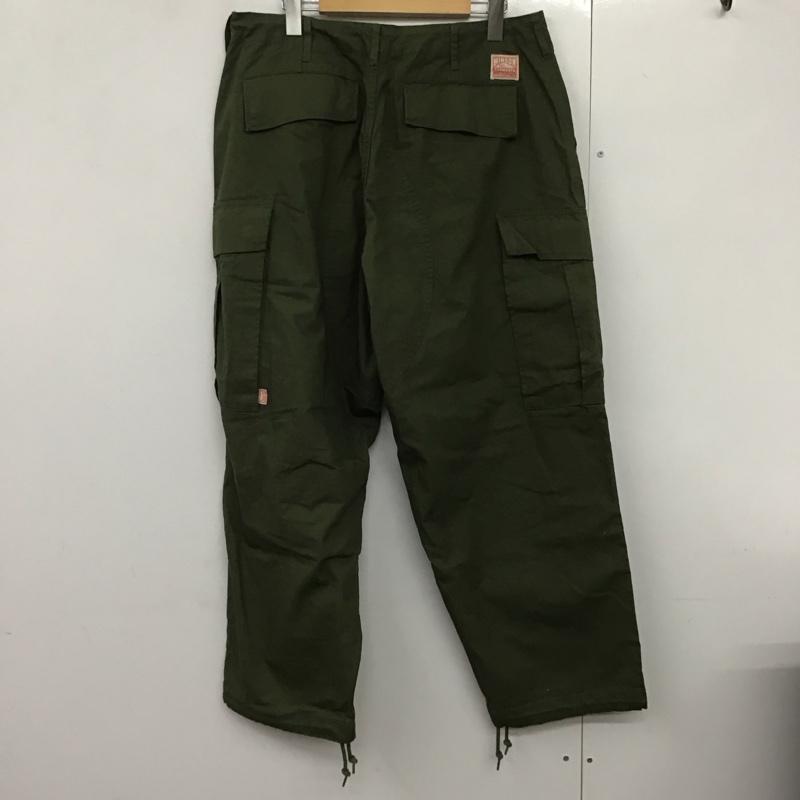 ヒンソン HINSON パンツ ワークパンツ、ペインターパンツ ワイドパンツ カジュアルパンツ ワークパンツ ミリタリーパンツ M 無地 カーキ / カーキ /  メンズ USED 古着 中古 10140560