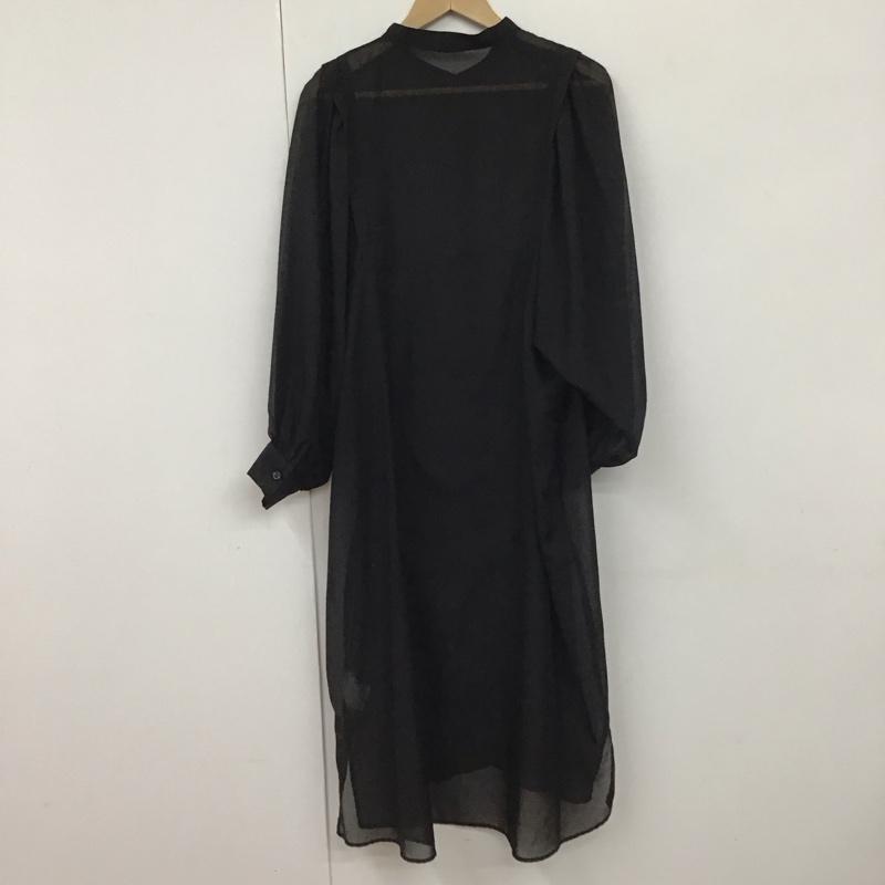 イング INGNI ワンピース ロングスカート M 無地 黒 / ブラック /  レディース USED 古着 中古 10130209