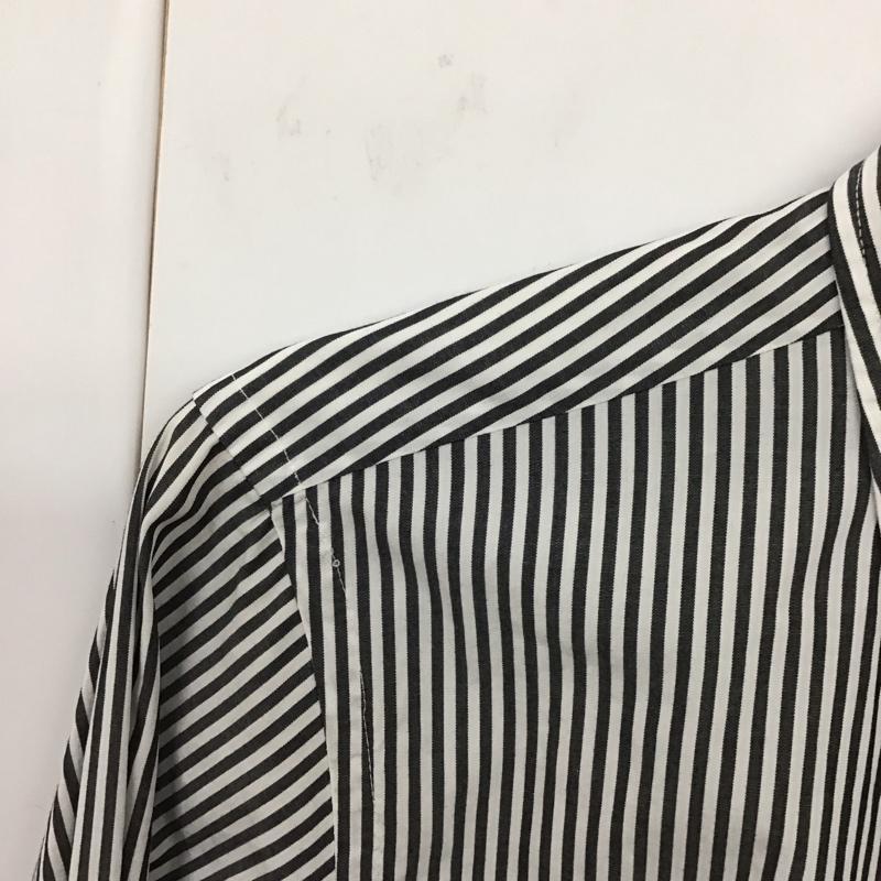 インディビジュアライズドシャツ INDIVIDUALIZED SHIRTS シャツ、ブラウス 長袖 長袖シャツ ストライプシャツ ボタンダウンシャツ ストライプ 白 / ホワイト / X 黒 / ブラック /  メンズ USED 古着 中古 10130724