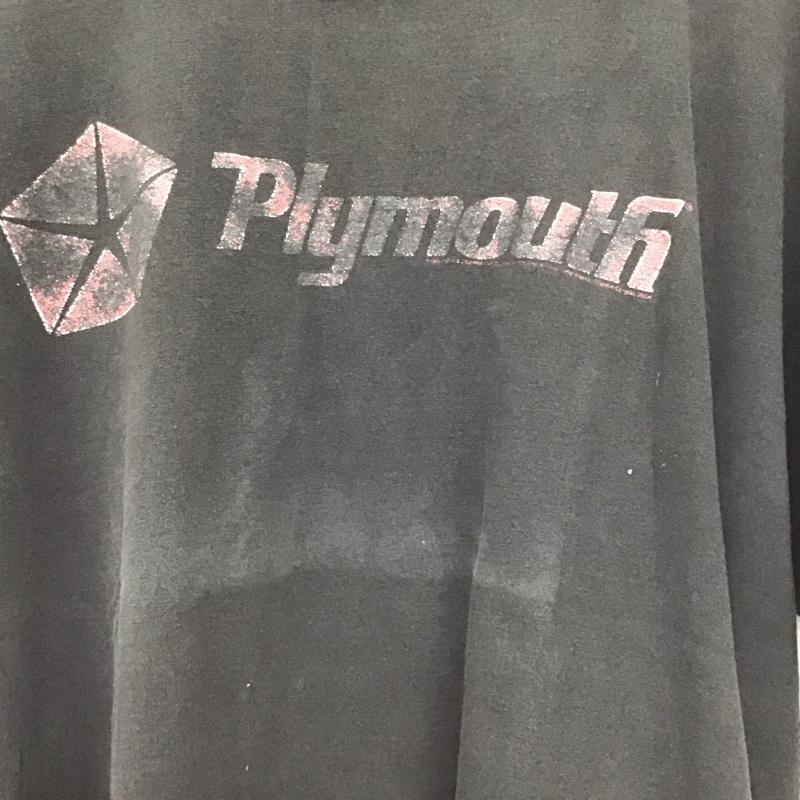 古着 USED Tシャツ 半袖 plymouth 90s usa製 プリントTシャツ 古着 XL ロゴ、文字 ダークグレー / ダークグレー /  メンズ USED 古着 中古 10149112