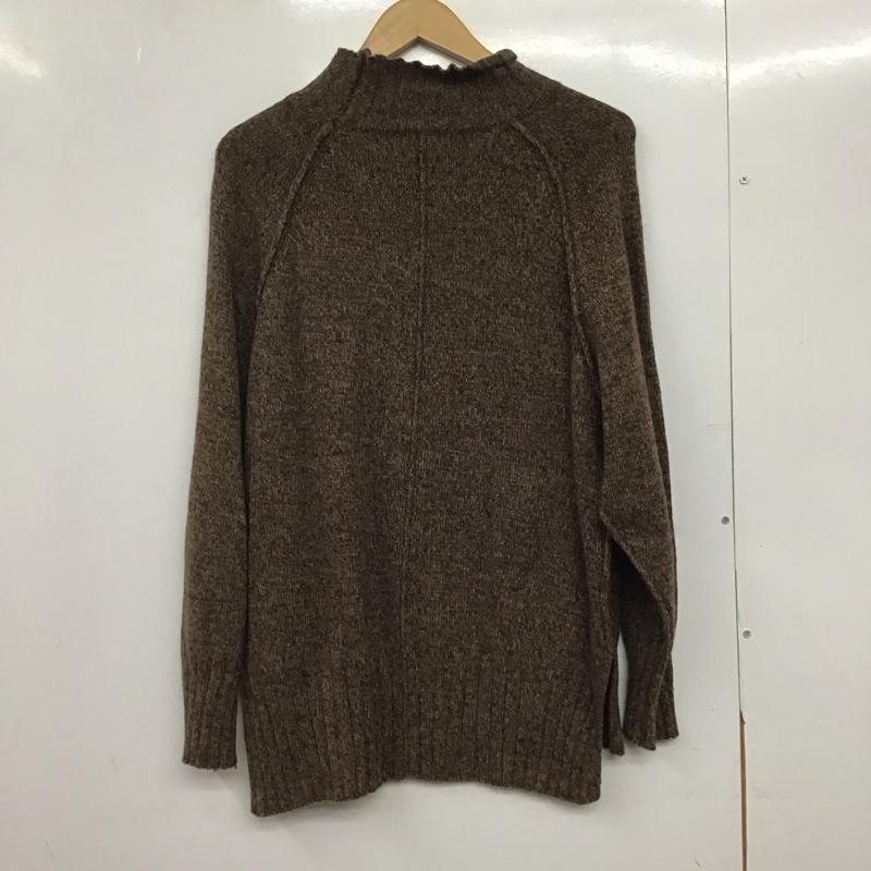 フリークスストア FREAK S STORE ニット、セーター 長袖 F19-LTK-35 ハイネック ラグランスリーブ FREE 無地 茶 / ブラウン /  レディース USED 古着 中古 10146599