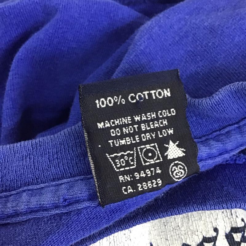 ステューシー STUSSY Tシャツ 半袖 半袖カットソー プリントTシャツ クルーネックカットソー 00s 紺タグ M ロゴ、文字 青 / ブルー /  メンズ USED 古着 中古 10112091
