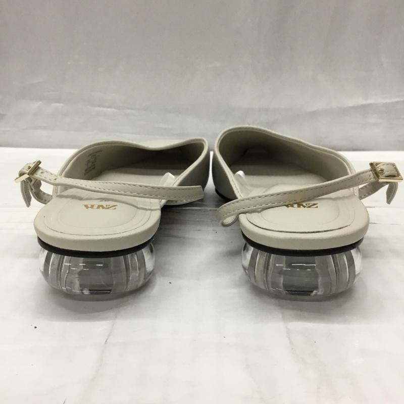 ザラ ZARA ミュール ミュール 3223 310 002 ポインテッドトゥ EU37 無地 グレージュ / グレージュ /  レディース USED 古着 中古 10119091
