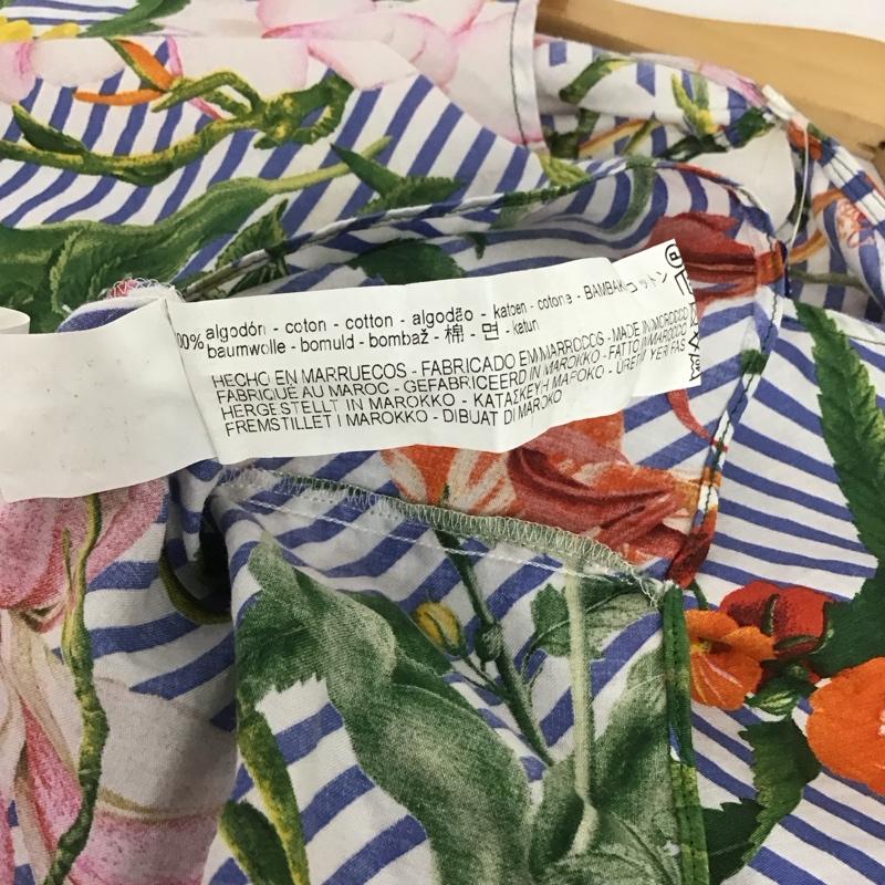 ザラ ZARA カットソー 半袖 2132/751/712 S 総柄 マルチカラー / マルチカラー /  レディース USED 古着 中古 10133679