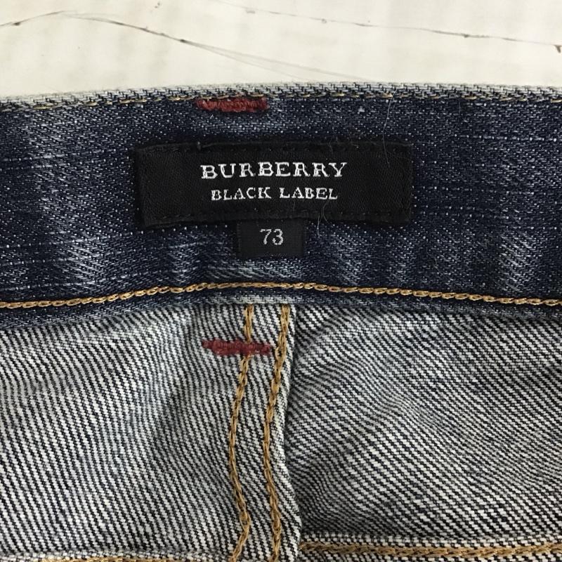 バーバリーブラックレーベル BURBERRY BLACK LABEL パンツ デニム、ジーンズ デニムパンツ ストレートパンツ ワイドパンツ カジュアルパンツ 無地 インディゴ / インディゴ /  メンズ USED 古着 中古 10120045