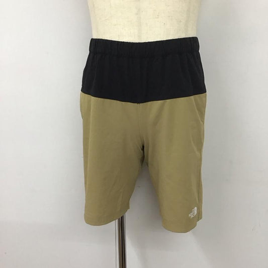 ザノースフェイス THE NORTH FACE パンツ ショートパンツ nb42287 ランニングショートハーフパンツ フレキシブルショーツハーフパンツ S ロゴ、文字 黒 / ブラック / X ベージュ / ベージュ /  メンズ USED 古着 中古 10112180