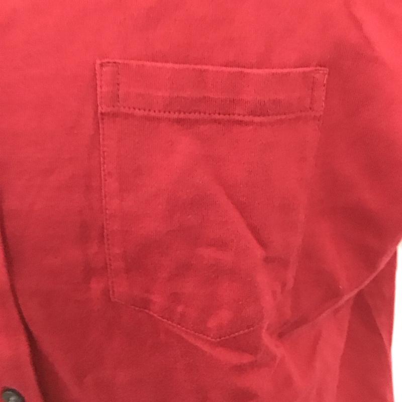 エルエルビーン L.L.Bean シャツ、ブラウス 半袖 半袖シャツ カラーシャツ 半袖カットソー ボタンダウン L 無地 えんじ / ワインレッド /  メンズ USED 古着 中古 10122978