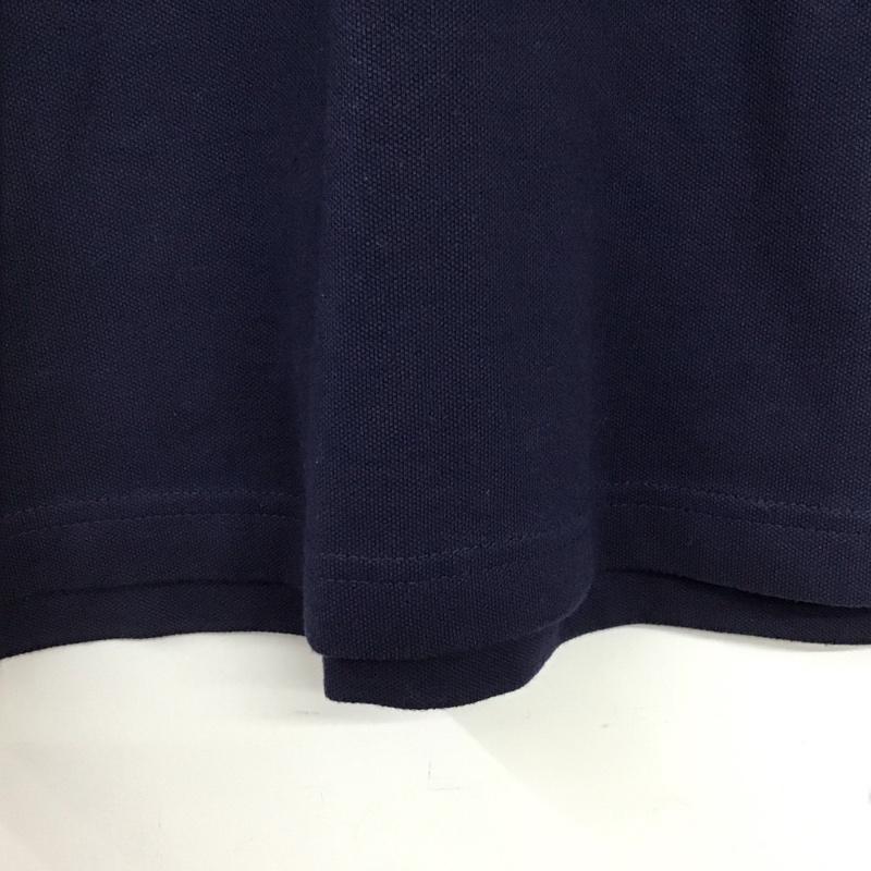 ポロラルフローレン POLO RALPH LAUREN ポロシャツ 半袖 半袖ポロシャツ カラーシャツ 半袖カットソー XL ロゴ、文字 紺 / ネイビー /  レディース USED 古着 中古 10135617