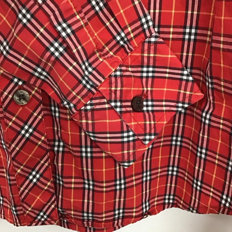 バーバリー BURBERRY シャツ、ブラウス 長袖 FEF03-213 チェック 38 チェック 赤 / レッド /  レディース USED 古着 中古 10133728