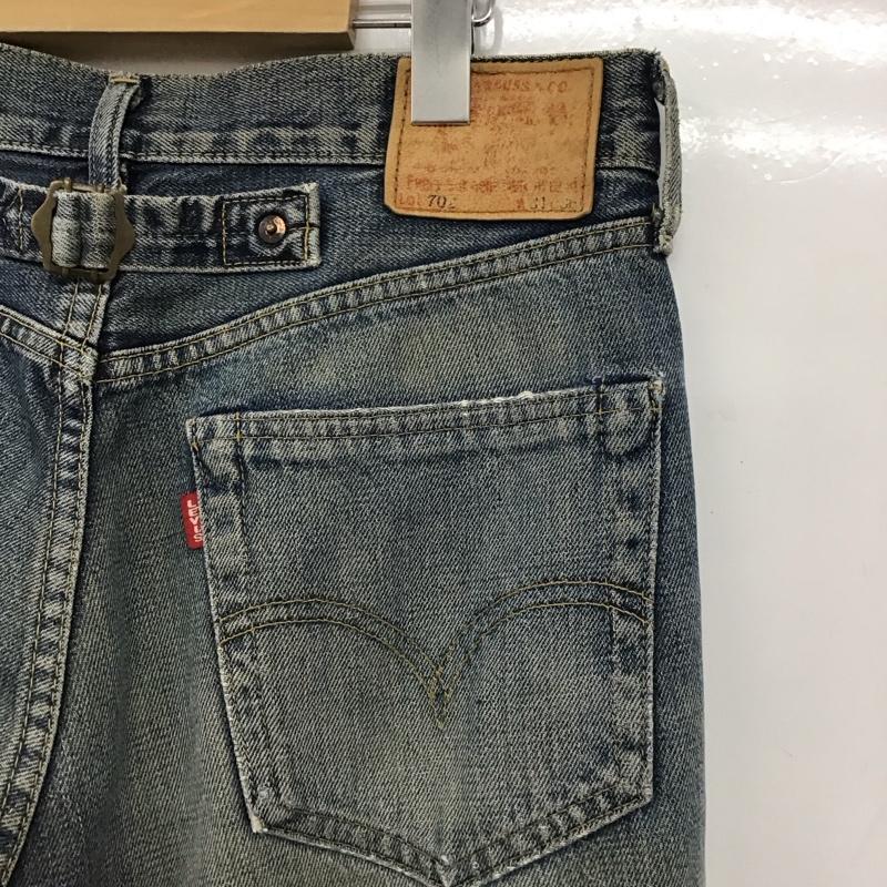 リーバイストラウスアンドコー Levi Strauss & co. パンツ デニム、ジーンズ デニムパンツ スリムパンツ カジュアルパンツ 31インチ ダメージ加工 インディゴ / インディゴ /  メンズ USED 古着 中古 10149764