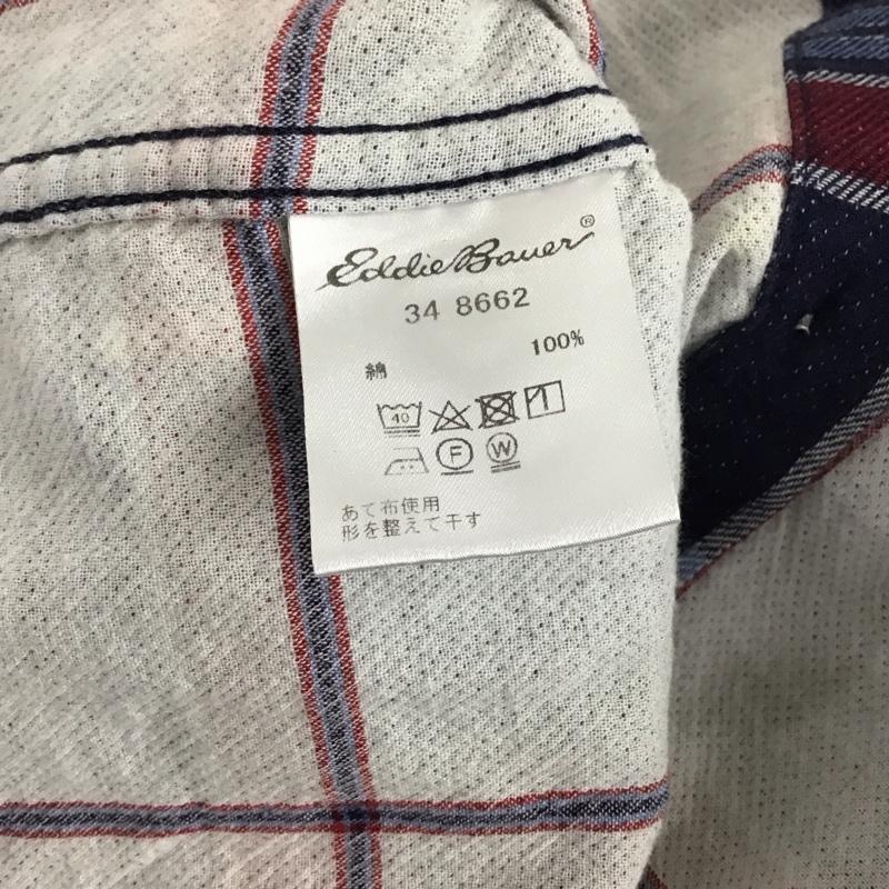 エディーバウアー Eddie Bauer シャツ、ブラウス 長袖 長袖シャツ チェックシャツ カラーシャツ ボタンダウンシャツ L チェック マルチカラー / マルチカラー /  メンズ USED 古着 中古 10130809