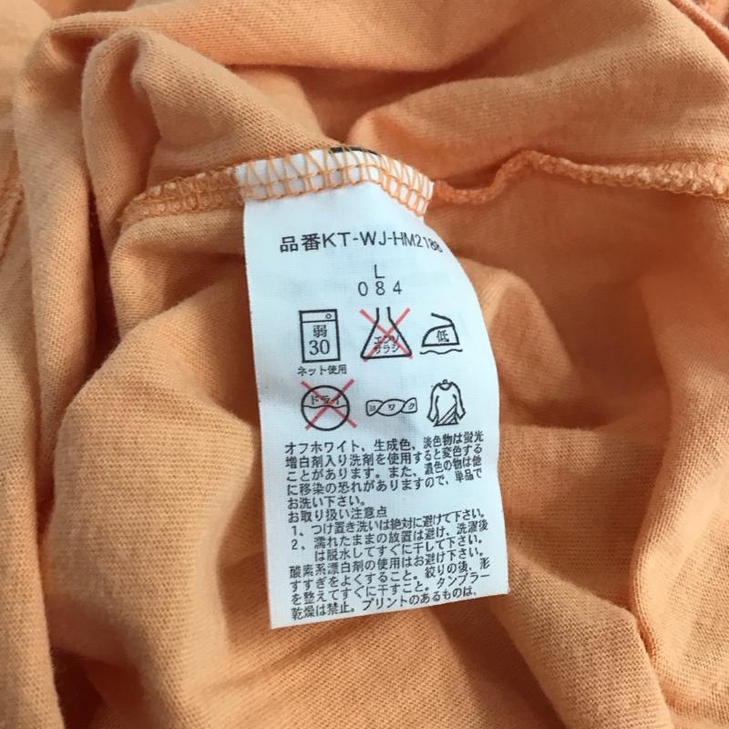 ポロジーンズ Polo Jeans Co. Tシャツ 半袖 RALPH LAUREN ナンバープリント L ロゴ、文字 橙 / オレンジ /  レディース USED 古着 中古 10133554