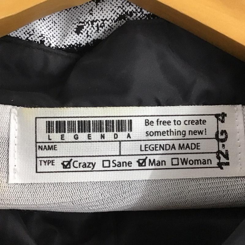 レジェンダ LEGENDA ジャケット、上着 ジャケット、ブレザー lej139 ナイロンジャケット アウター フロントボタン FREE ロゴ、文字 黒 / ブラック /  メンズ USED 古着 中古 10144444