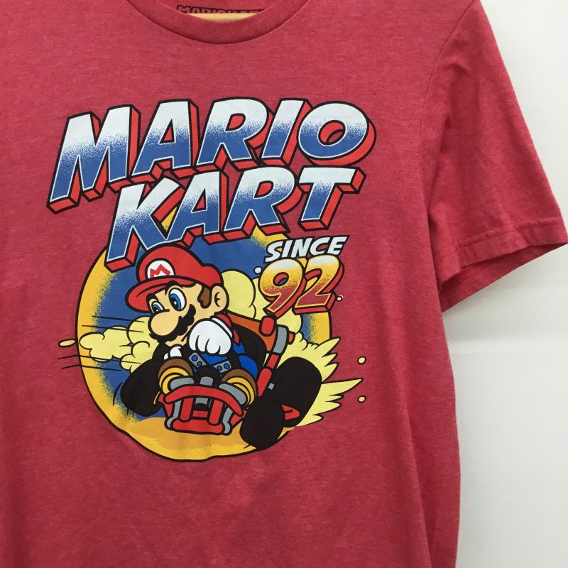 ユーズドクロージング used clothes Tシャツ 半袖 マリオカート　MARIO　KART S キャラクター 赤 / レッド /  メンズ USED 古着 中古 10133849