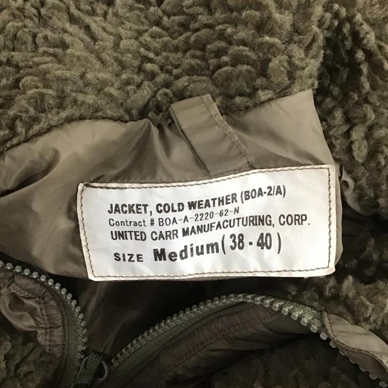 バズリクソンズ Buzz Rickson s ジャケット、上着 ジャンパー、ブルゾン boa-a-2220-62-n JACKETCOLDWEATHER BOA-2A フリースジャケット ジップアップジャケット M 無地 カーキ / カーキ /  メンズ USED 古着 中古 10106792