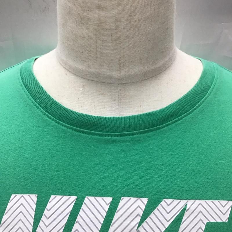 ナイキ NIKE Tシャツ 半袖 940640-324 クルーネック S ロゴ、文字 緑 / グリーン /  メンズ USED 古着 中古 10115543