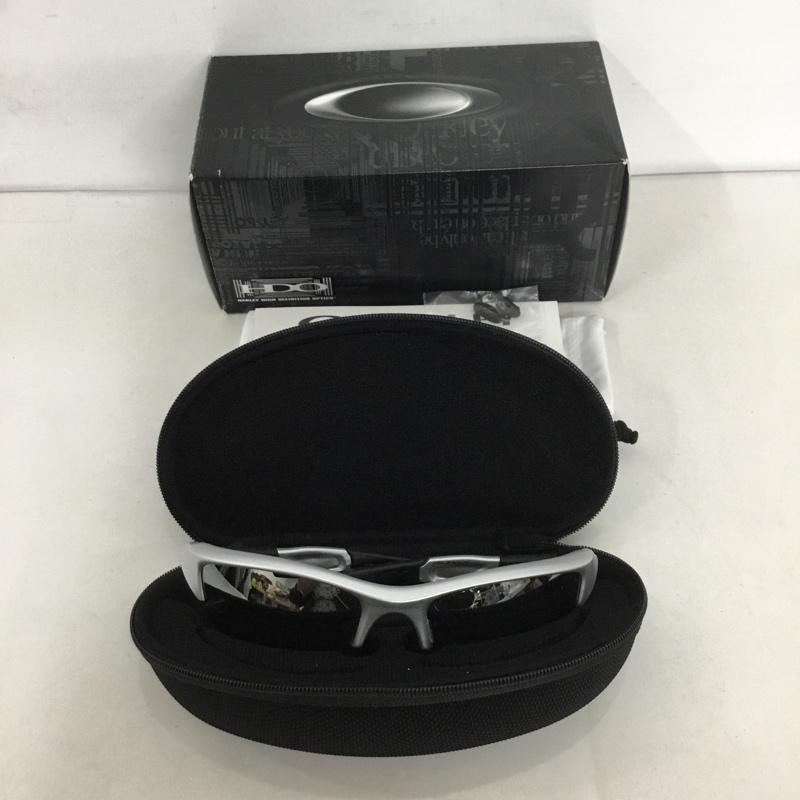 オークリー OAKLEY めがね・サングラス サングラス 03-920J FLAK JACKET スポーツサングラス ミラーレンズ 箱有 ロゴ、文字 黒 / ブラック / X 銀 / シルバー /  メンズ USED 古着 中古 10129372