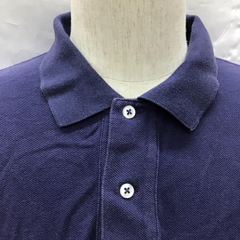 ポロバイラルフローレン Polo by RALPH LAUREN ポロシャツ 半袖 MNBLKNIM1I00196 刺繍 XL ワンポイント 紺 / ネイビー /  メンズ USED 古着 中古 10122622