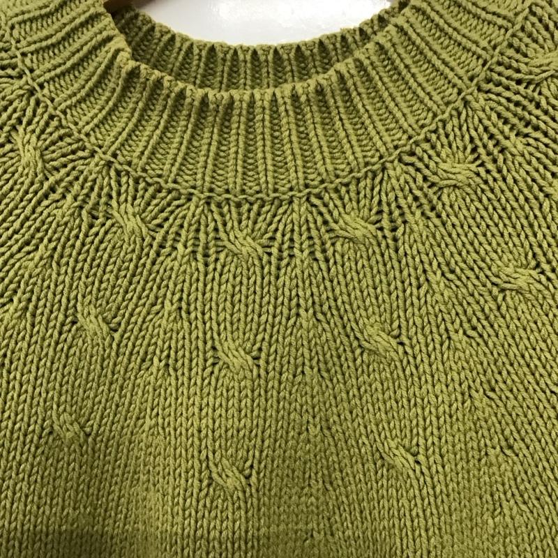 バーバリーロンドン Burberry London ニット、セーター 半袖 半袖ニットカットソー クルーネック セーター FREE 無地 緑 / グリーン /  レディース USED 古着 中古 10142451